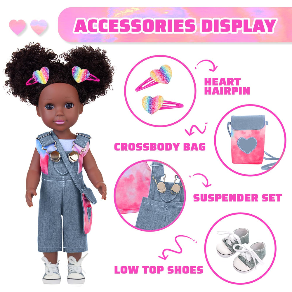 UNICORN ELEMENT Blue Denim Shoes complete outfits for versatile dress-up sessions.