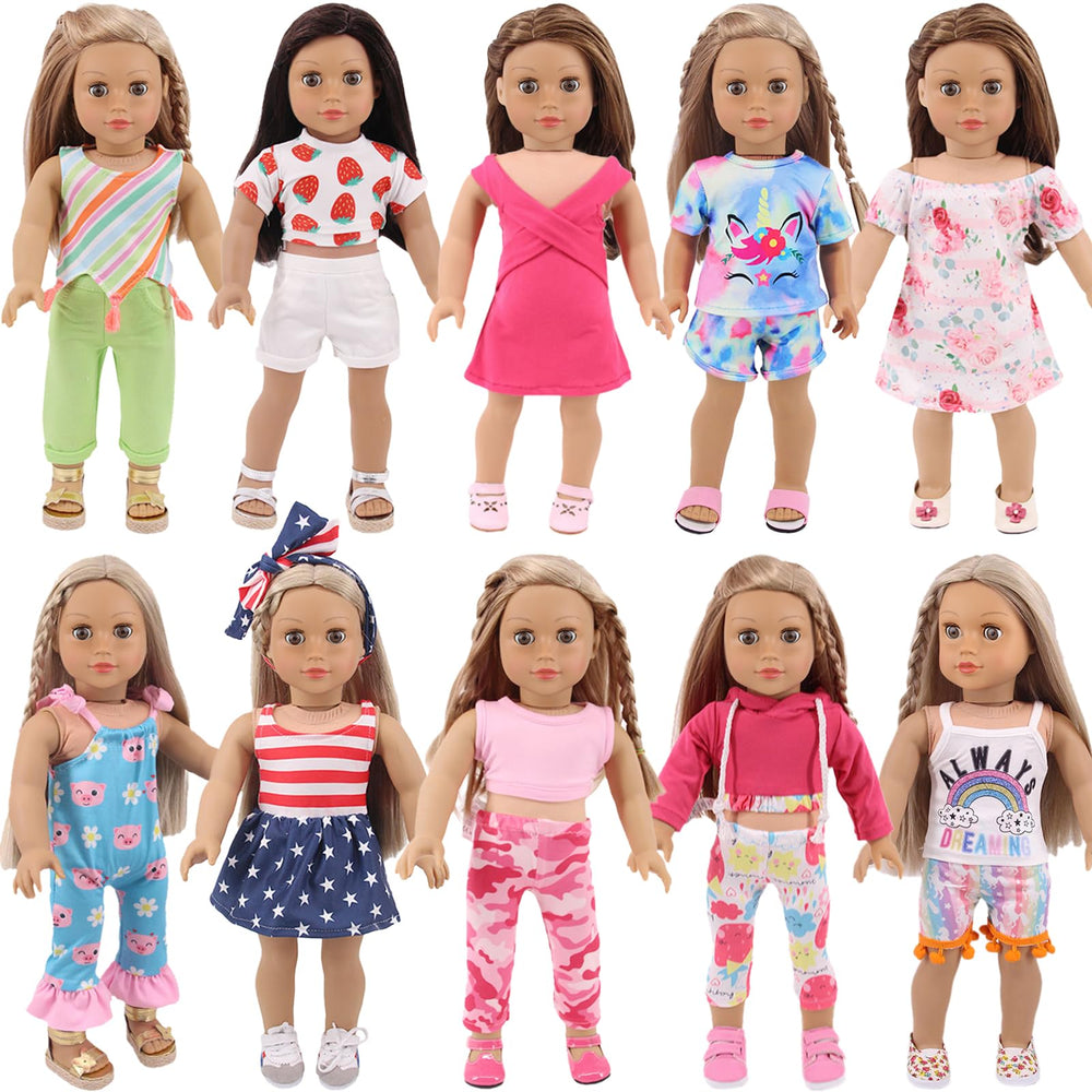 UNICORN ELEMENT 18-inch doll clothes collection for imaginative play and stylish outfits.