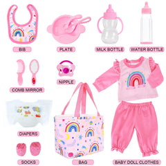 UNICORN ELEMENT doll diaper completes diaper-changing pretend play.