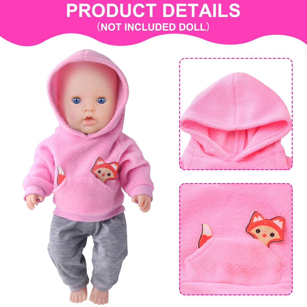 UNICORN ELEMENT fleece-lined grey hoodie warm layer for pretend play