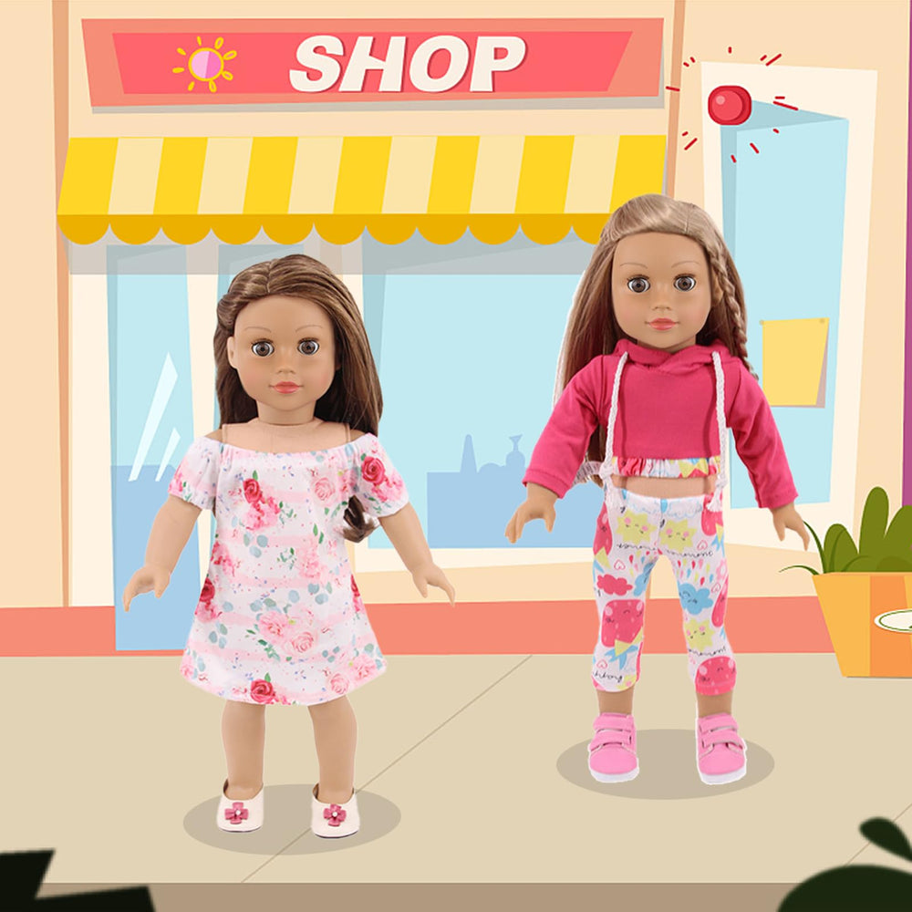UNICORN ELEMENT gift-ready packaging for 18-inch doll clothes collection.