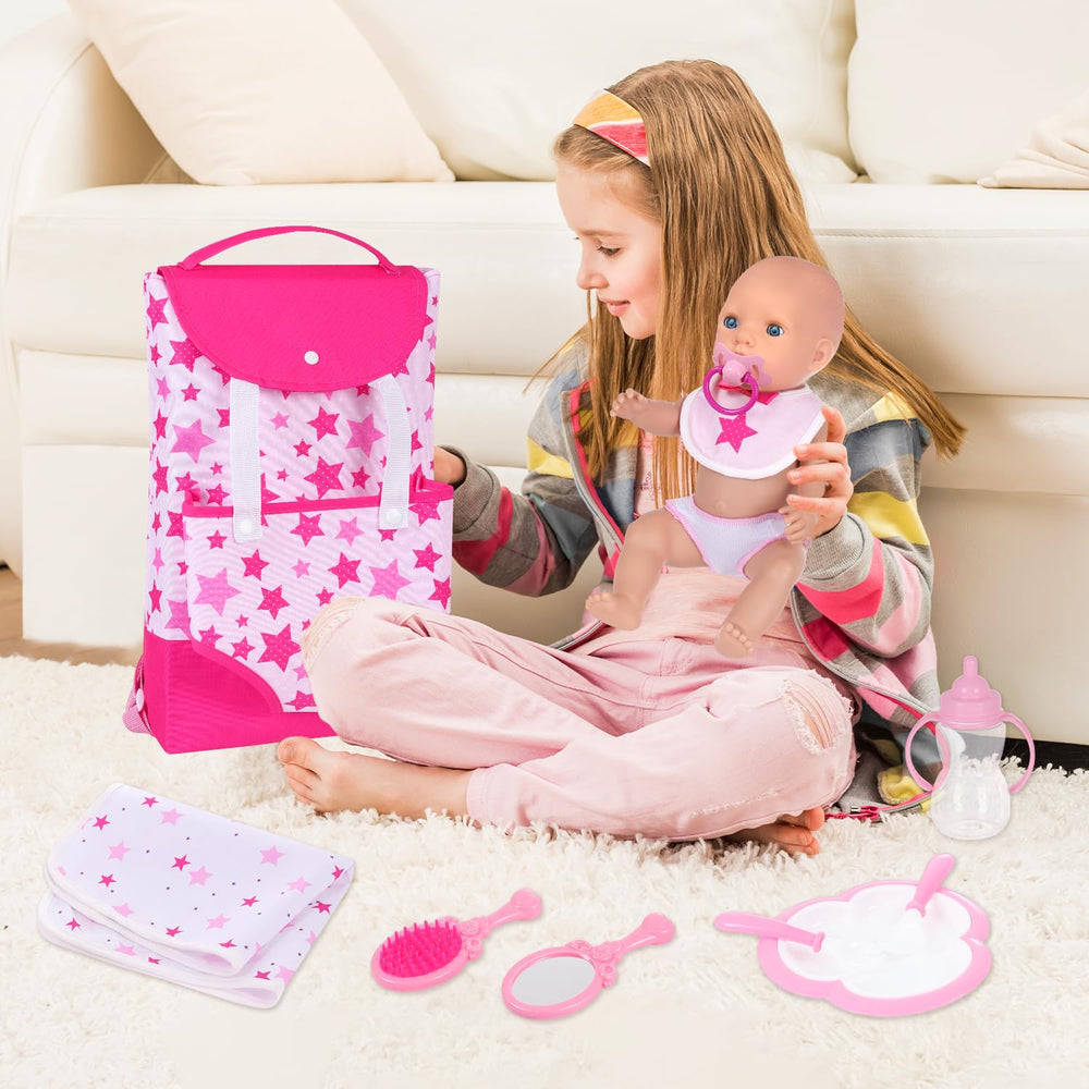 UNICORN ELEMENT mirror and comb for grooming during pretend care.