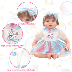 Unicorn Element Reborn Doll Clothes packaging shown as gift-ready box