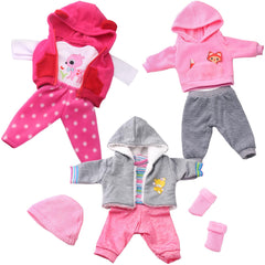 UNICORN ELEMENT rose hooded vest; cozy outerwear for 16-18 inch dolls