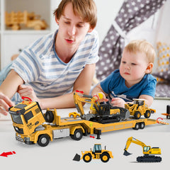 Unimoly alloy die-cast wheels rolling, smooth movement for realistic pretend work.