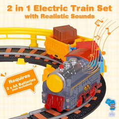 Unimoly train and car dual layout demonstrates versatile storytelling and creative layouts