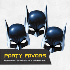 Unique Batman It's My Birthday! button adds celebratory flair for the honoree.