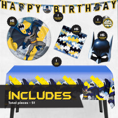 Unique Batman table cover protects surfaces with bold Batman visuals.