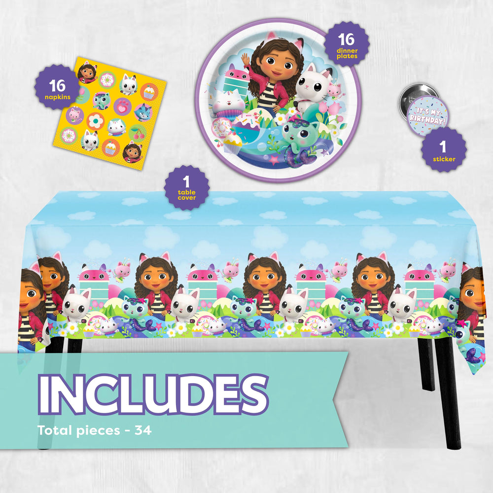 Unique Gabby Dollhouse 9-inch plates for sturdy, leak-free dining