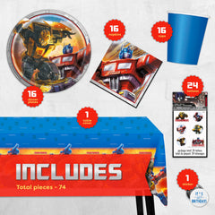 Unique Transformers plates feature action-packed design for kid-friendly meals