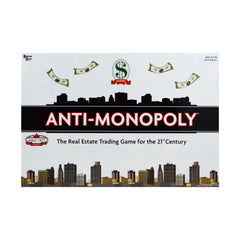 Anti-Monopoly game setup ready for 2–4 players by University Games