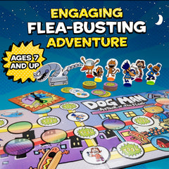 Dog Man: Attack of the Fleas game board guiding turns and tactics