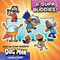 Dog Man: Attack of the Fleas Supa Buddies figures in action during play
