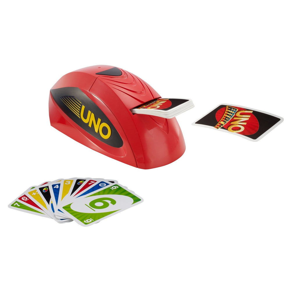 UNO Attack! table setup shows a space-efficient layout for gatherings.