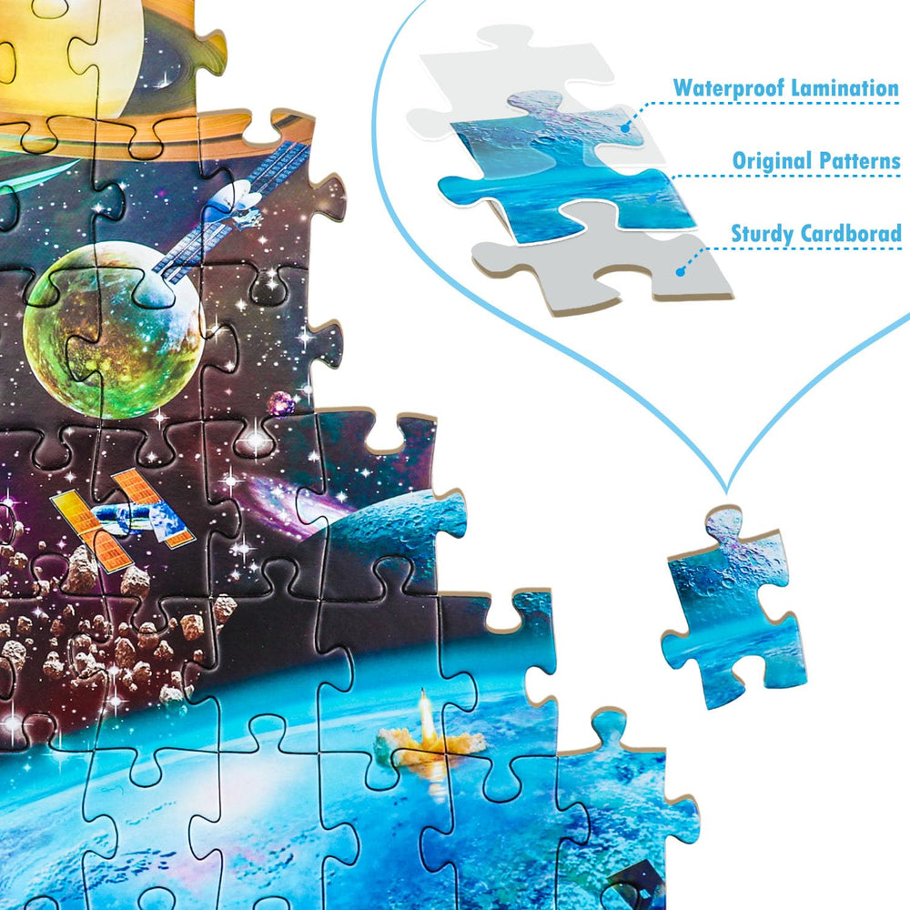 Unolidrom solar system illustration image supports imaginative space exploration at home.