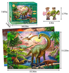 Unolidrom World of Huge Dinosaurs puzzle box packaged attractively for gifting.