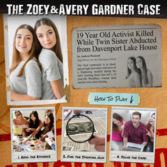 Unsolved Case Files Gardner Avery evidence photos display key crime scene details.
