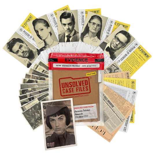 Unsolved Case Files Falcone Veronica cover image, ideal for mystery game nights