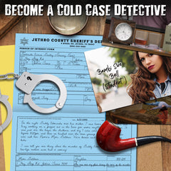 Unsolved Case Files fingerprint card adds realism and detail to the investigation