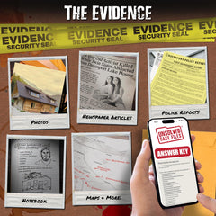 Unsolved Case Files Gardner Avery crime map and scene layout helps plan deductions.