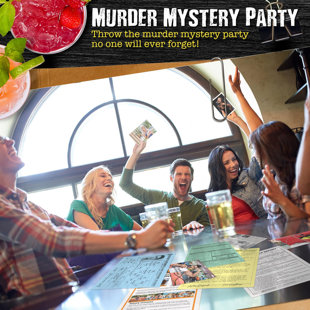 Unsolved Case Files night-dinner-party setting suits group play.