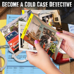 Unsolved Case Files photo case crime-scene photos set the mood for investigation.