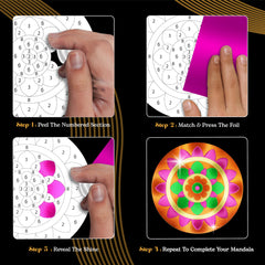 Unwynd Foil by Number kit ideal for teens and adults seeking mindful crafting
