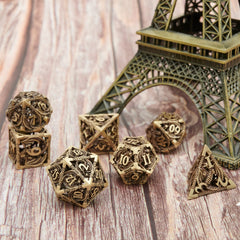 UONUOT DND dice set bright engraved numbers improve readability in low light.