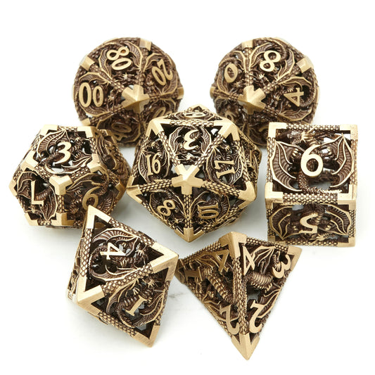 UONUOT DND dice set with hollow inside pattern enhances role-playing atmosphere.