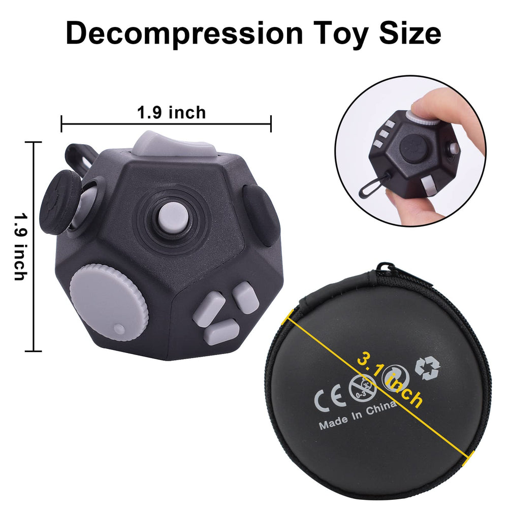 UOOEFUN mini fidget cube gear turntable feature, ideal for tactile variety.