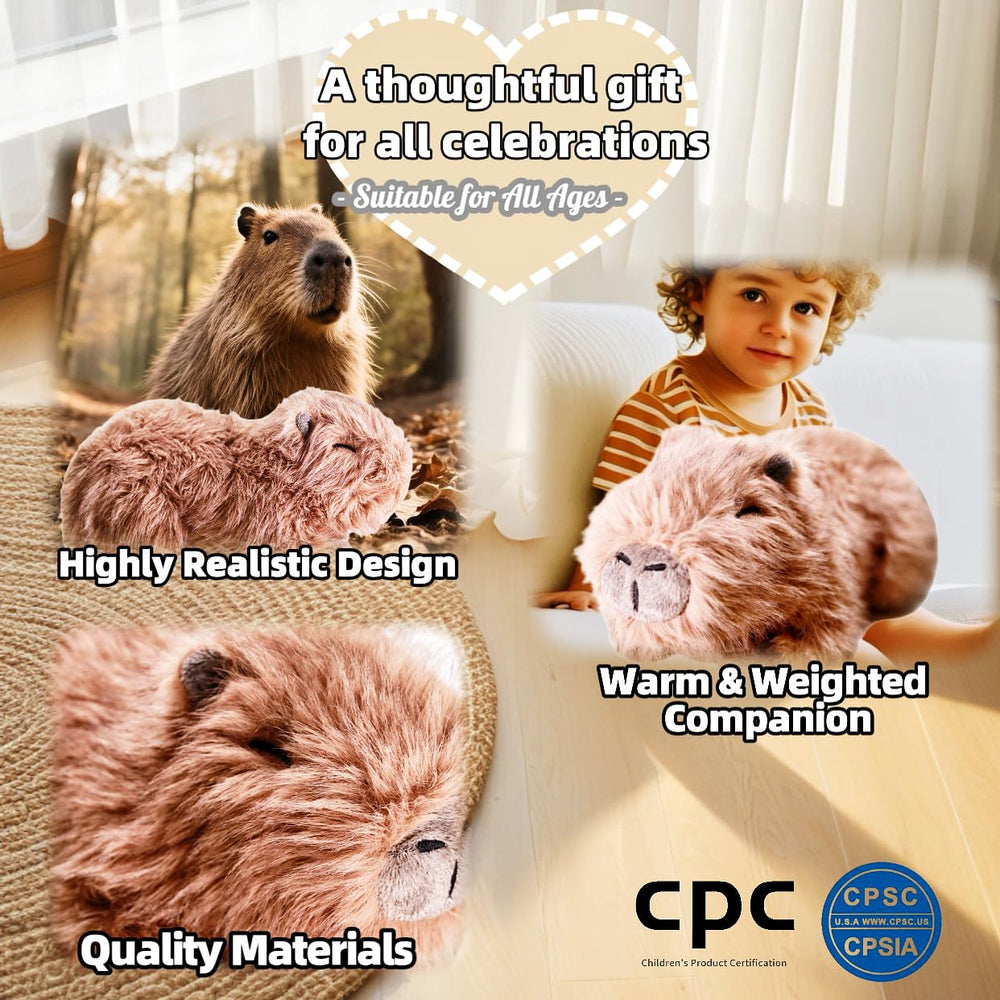 uoozii Capybara plush on bed creates comforting warmth and visual charm