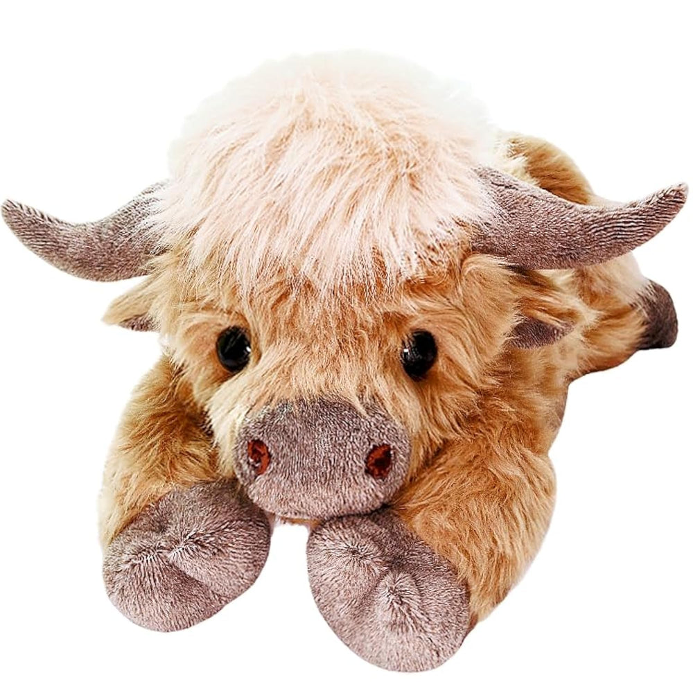 uoozii Highland Cow weighted plush 20in offers a comforting hug for relaxation