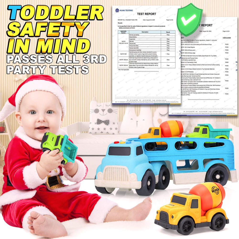UOYLEYVN cement mixer with rotating drum for interactive, hands-on pretend construction