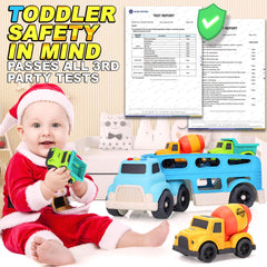 UOYLEYVN cement mixer with rotating drum for interactive, hands-on pretend construction