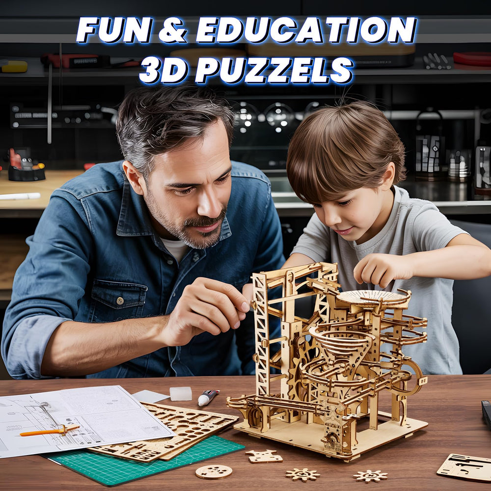 UPLIKE twin-hull elevator expandable play and extra puzzle options