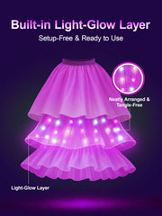 UPORPOR Princess dress includes crown, wand, and accessories for a complete look