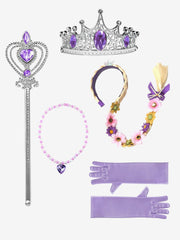UPORPOR Princess dress with necklace and gloves ready for dress-up