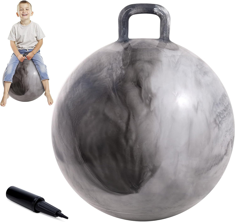 Upper Rider Clouds Hopper Ball 20-inch gray design for stylish, active play.