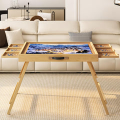 UPVERCY table with six drawers for organized sorting of pieces.