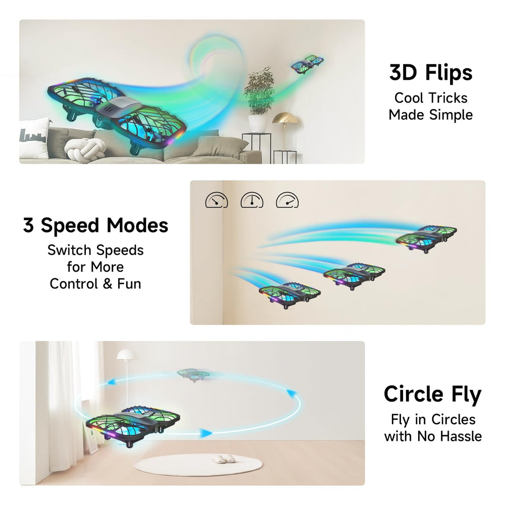 UranHub M10C altitude hold keeps stable hovering for easy control.