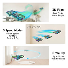 UranHub M10C altitude hold keeps stable hovering for easy control.