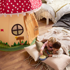 URBAN CREATIONS Enchanted Mushroom Play Tent door open for easy access