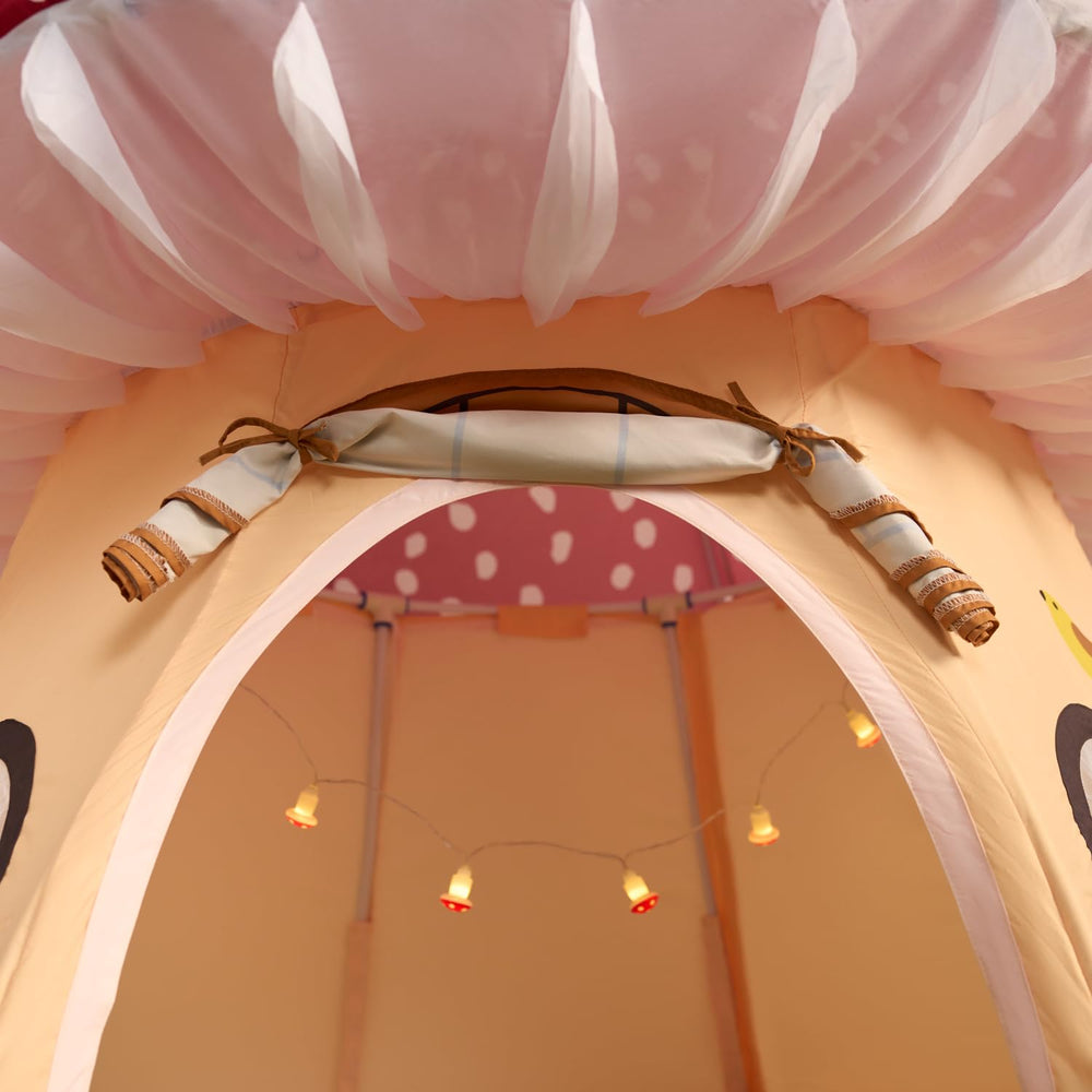 URBAN CREATIONS Enchanted Mushroom Play Tent two windows for visibility