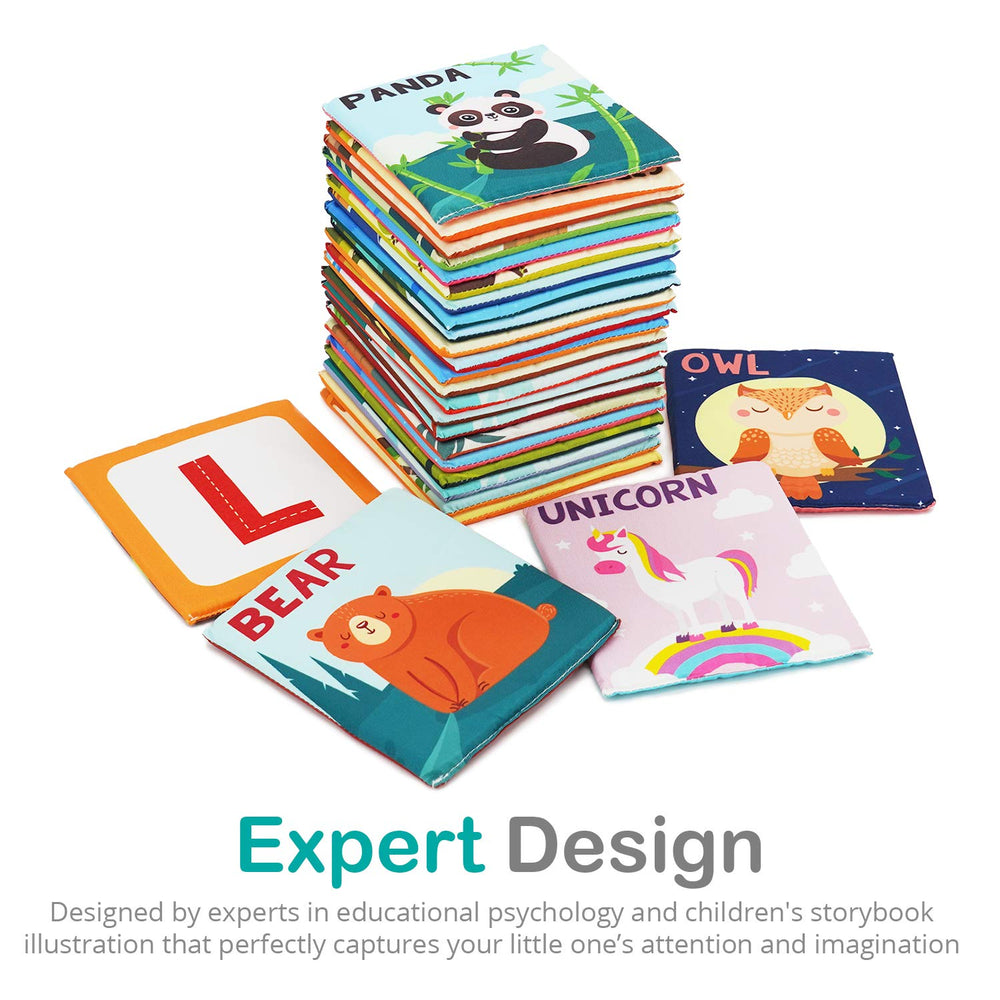 Urban Kiddy Zoo Alphabet Cards soft cotton and durable construction for daily play