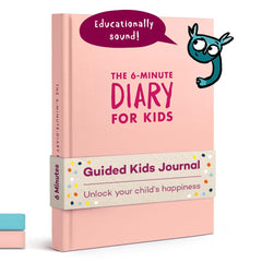 UrBestSelf 6-Minute Kids Diary cover view demonstrates engaging design to encourage daily journaling.