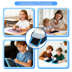 Stylus drawing on Urcoobela LCD screen demonstrates easy handwriting and doodling for children.