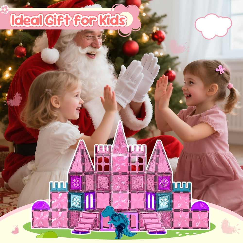 UREC 60PCS Pink Dino Tiles provide screen-free fun for birthdays and classroom rewards.