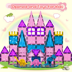 UREC Pink Dino Tiles encourage open-ended play and creative expression.