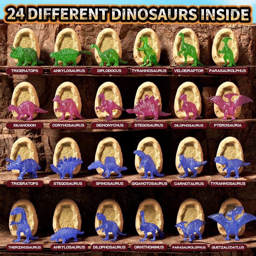 Uregoio learning cards reveal dinosaur names and histories for context.