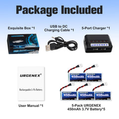 URGENEX 12g lightweight battery reduces drone payload.